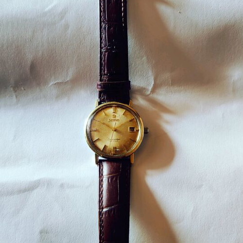 Omega Seamaster De Ville automatic used, gold plated 14k