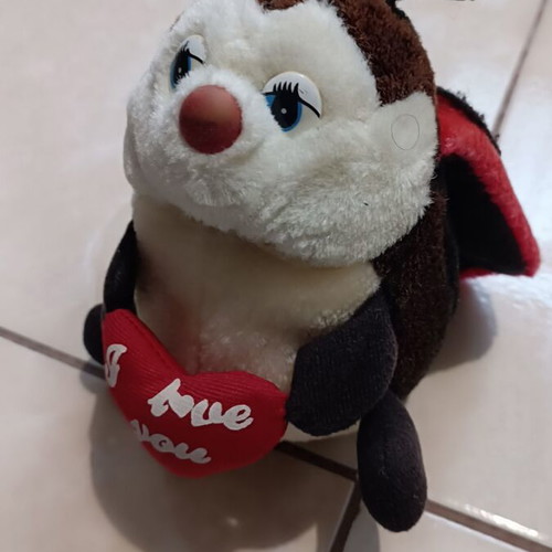 Children's plush ladybug toy used