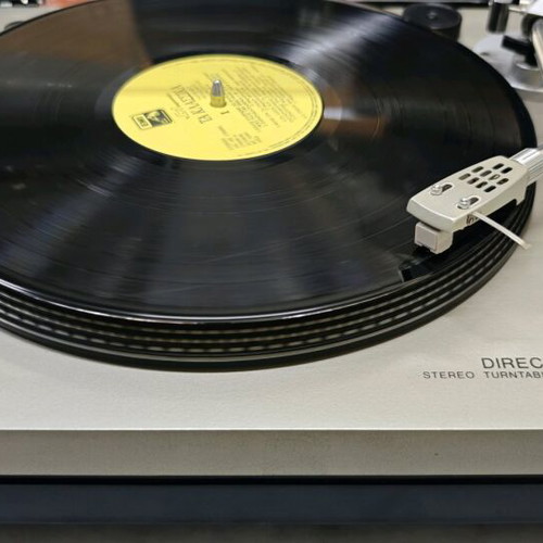Sony PS 3300 Direct Drive turntable used with cracked lid