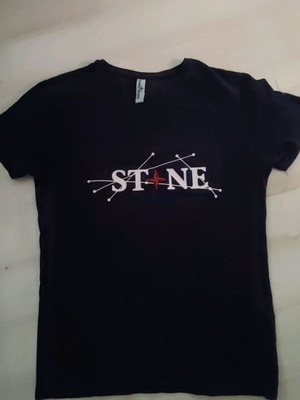 Stone Island tshirt size large with embossed print