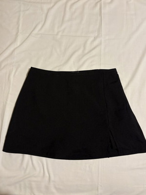 Mini skirt with shorts, black, size S/M