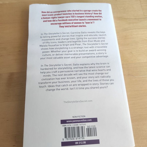 The Storyteller's Secret book used, English
