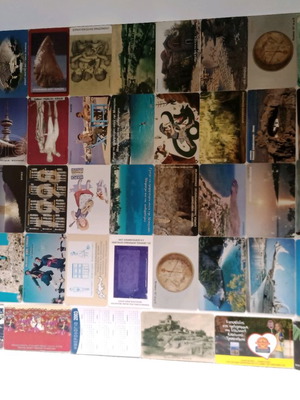 Phone cards used, about 250 pieces with mobile cards
