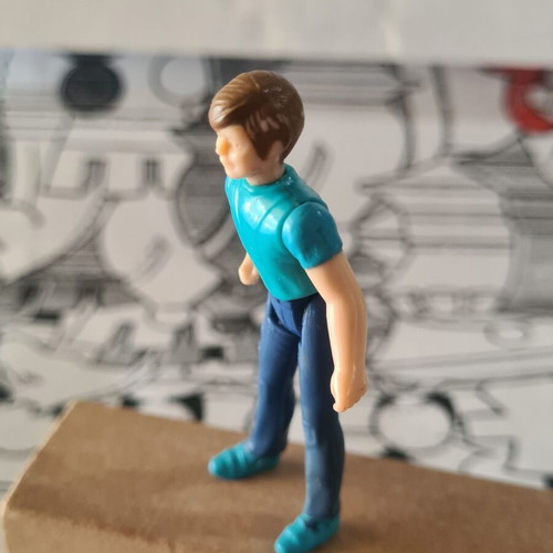 Scott Trakker action figure used, 6 cm, M.A.S.K. series by Kenner 1985