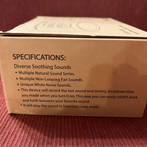 Portable White Noise Sound Machine, sealed