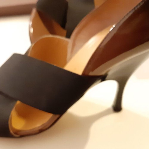 Rollini vintage brown patent leather pumps sz39 like new