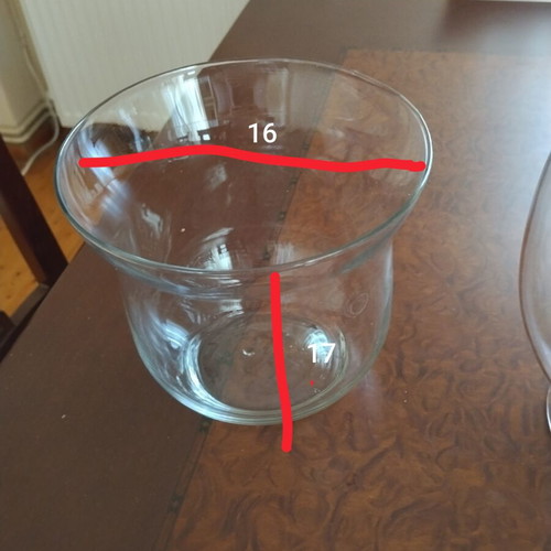 Glass vases and bowls for decoration