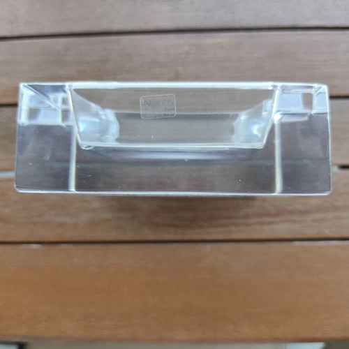 Kosta Boda Prisma Crystal Ashtray Set 2 used