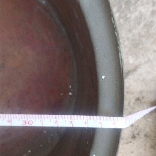 Large copper pot with lid like new