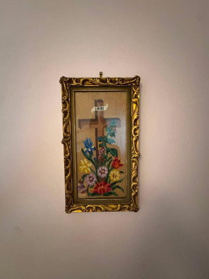 Embroidered Gobelin Textile Painting like new, high quality
