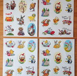 Cards with happy Easter stickers new