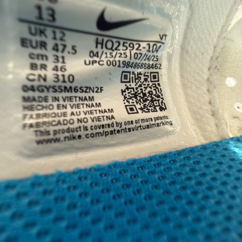 Nike Air Zoom Pegasus Premium 47.5 like new, white-photo blue