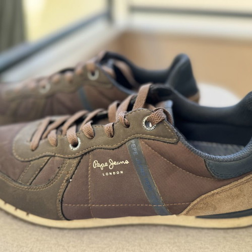 Pepe Jeans London men's sneakers brown size 45