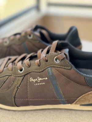 Pepe Jeans London men's sneakers brown size 45