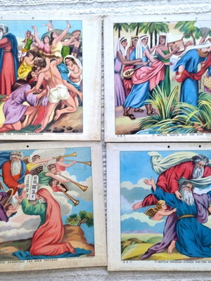 Religious school boards like new, set of 5