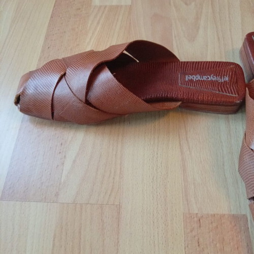 Jeffrey Campbell leather women's mule size 41 used, brown