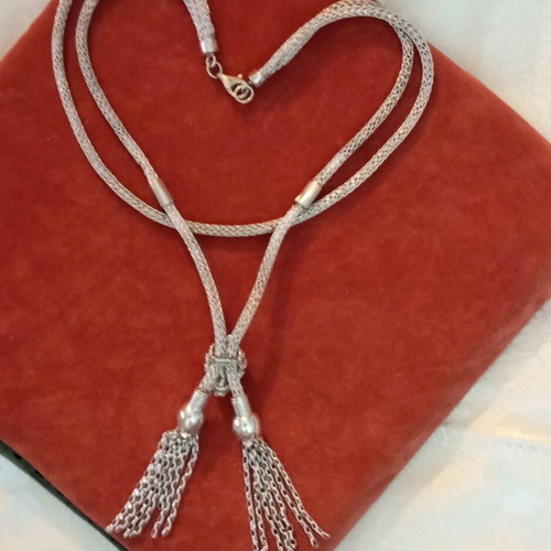 Lalaunis A21 925 silver double necklace vintage used