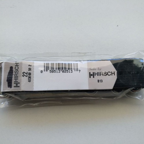 NATO Hirsch Watch Strap 22mm New Black