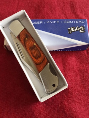 Herbertz pocket knife with rosewood handle, new unused