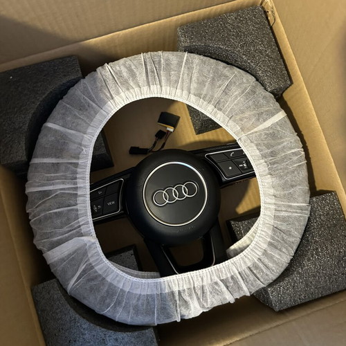 Audi steering wheel nappa leather with airbag for automatic cars after 2012 new