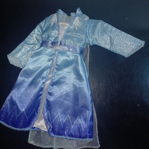 Elsa doll dress used from Frozen 2 movie with damage