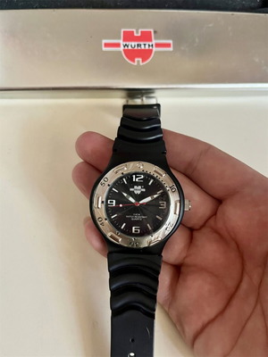 Würth Quartz 44mm Limited Edition Sport watch new, black