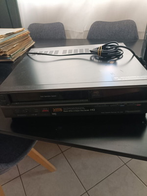Panasonic VCR VHS used, non-functional with cassette jammed