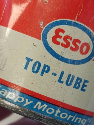 Esso lubricant can sealed, like new, 1980s vintage