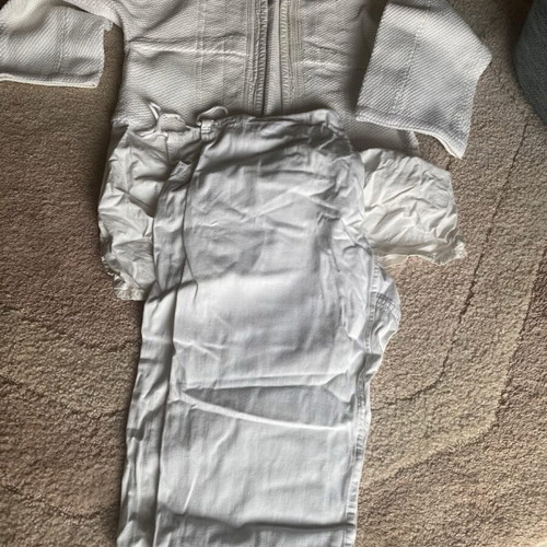 Judo suit used, small size, pants 50 jacket 146