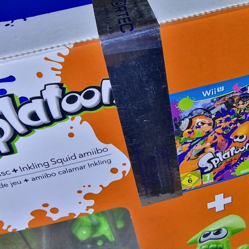 Splatoon Big Box Limited Edition Nintendo Wii U Game Amiibo Inkling Squid new sealed