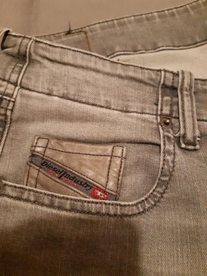Diesel jeans used gray super slim skinny with elasticity