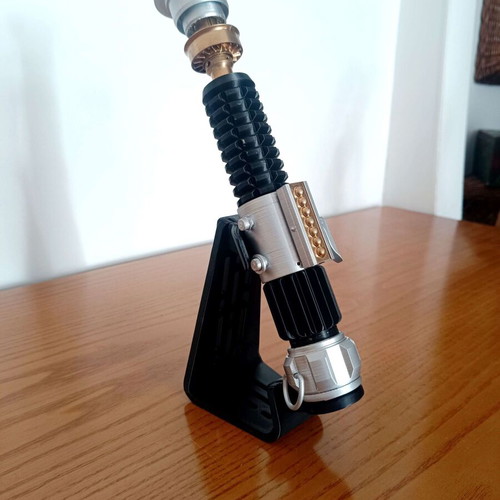 Star Wars Obi Wan Kenobi lightsaber 3D printed, new, 25cm with stand