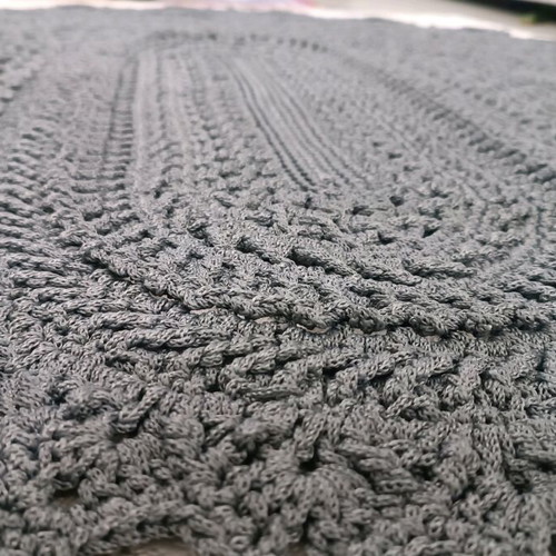 Handmade rug like new 1.10×1.55 dark gray