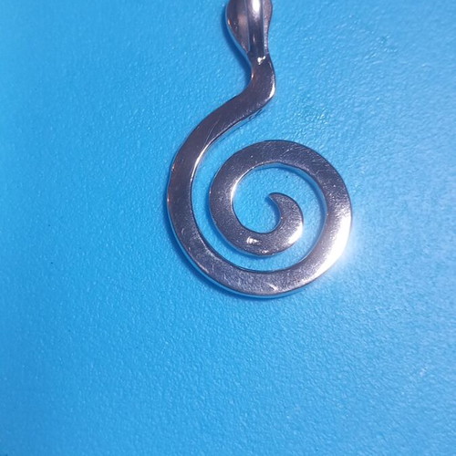 Silver 925 pendant with pink opalina, new