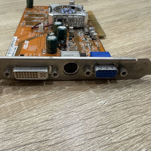 Asus Radeon 9550 AGP graphics card used, model A9550/TD/128M/A