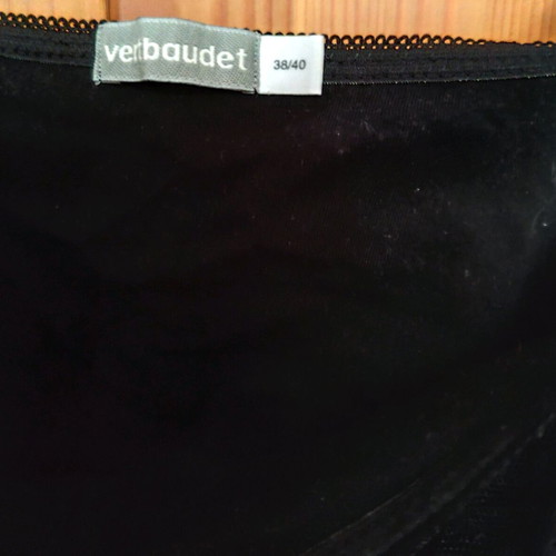 Vertbaudet lace nursing tank top 38/40 like new, black
