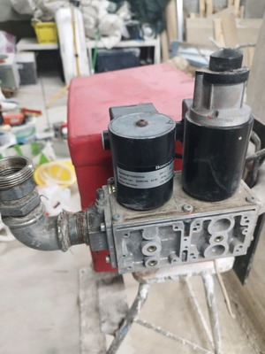 Radiant natural gas burner used
