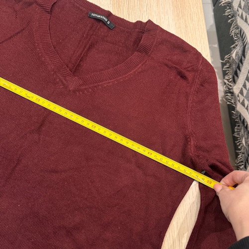 Terranova knitted sweater used, burgundy, size S