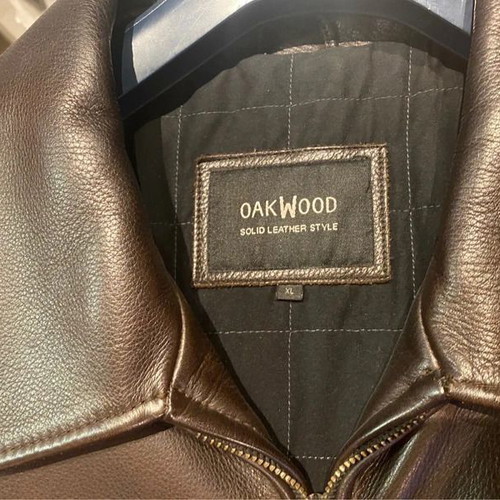 Oakwood leather jacket XL brown like new
