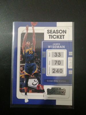 James Wiseman 2021-22 Panini Contenders κάρτα σαν καινούργιο