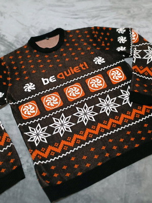 Vintage sweater new, size XL, multicolor with round neckline
