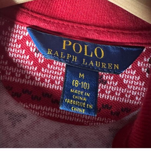 Polo Ralph Lauren kids dress like new, red, size 8–10 years