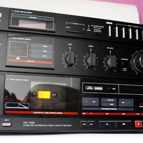 Sansui DA-T550 vintage stereo cassette receiver used, needs repair