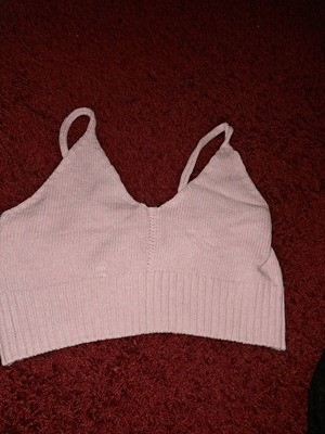 Crop top pink hippie style shirt like new