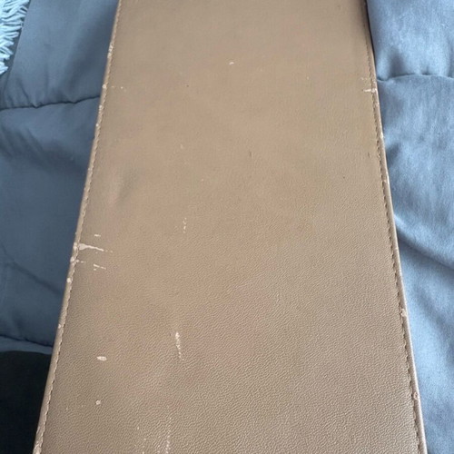 Leather base for bags used, brown 15x30 cm