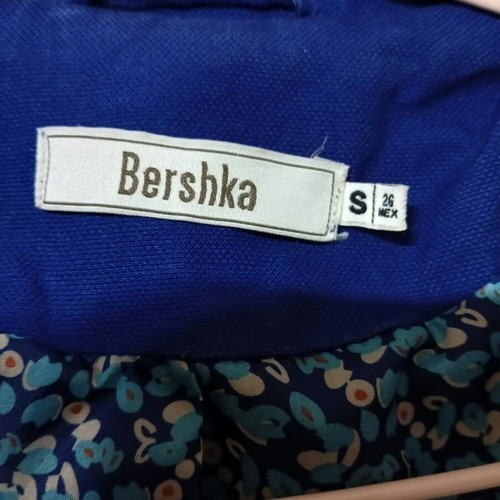 Bershka women's trench coat like new, size S, blue and purple