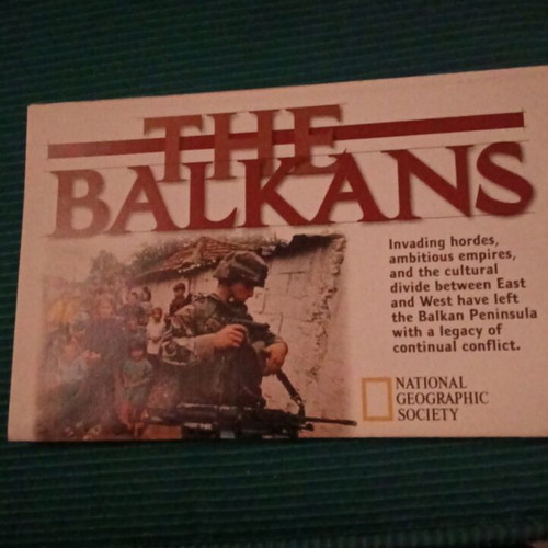The Balkans National Geographic collectible map like new, 2002 edition