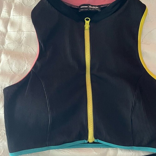 Bdtk swimsuit like new, top size S, bottom size L, black