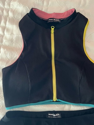 Bdtk swimsuit like new, top size S, bottom size L, black