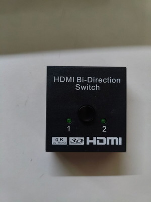 Αμφίδρομος διακόπτης HDMI 4K με καλώδιο 1 μέτρο, καινούργιο